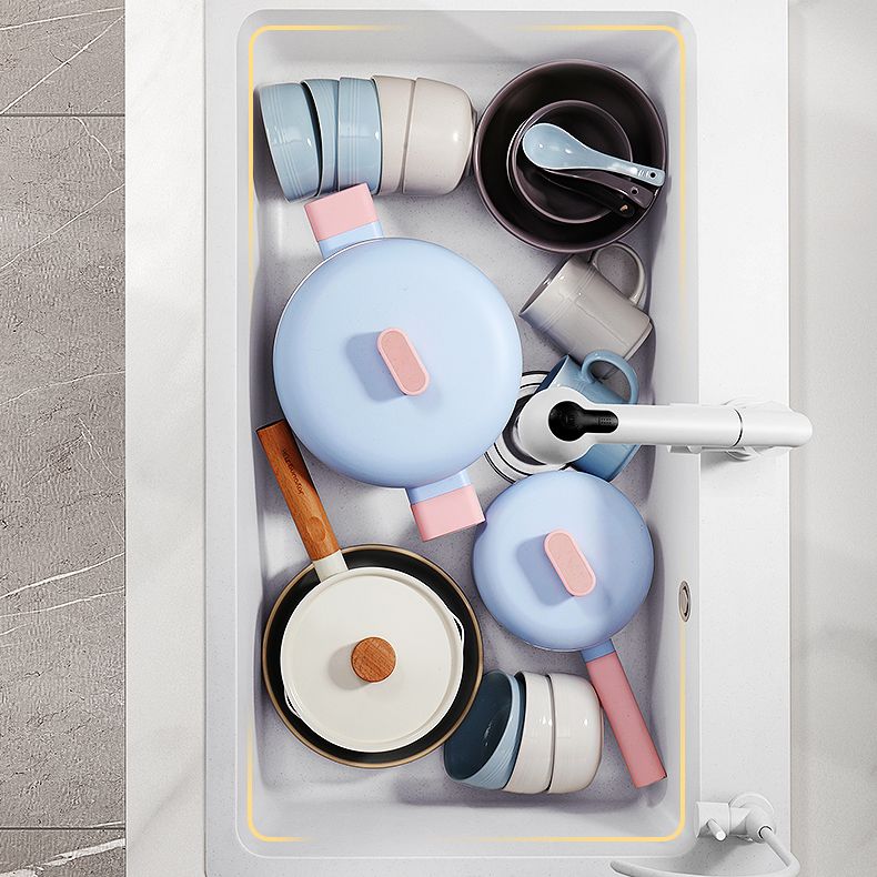 Kitchen Sink Ceramic Rectangular Anti-spill Pull-out Faucet Sink Clearhalo 'Home Improvement' 'home_improvement' 'home_improvement_kitchen_sinks' 'Kitchen Remodel & Kitchen Fixtures' 'Kitchen Sinks & Faucet Components' 'Kitchen Sinks' 'kitchen_sinks' 1200x1200_3b28274c-e020-48c1-8f1d-9ac312c3ee5f