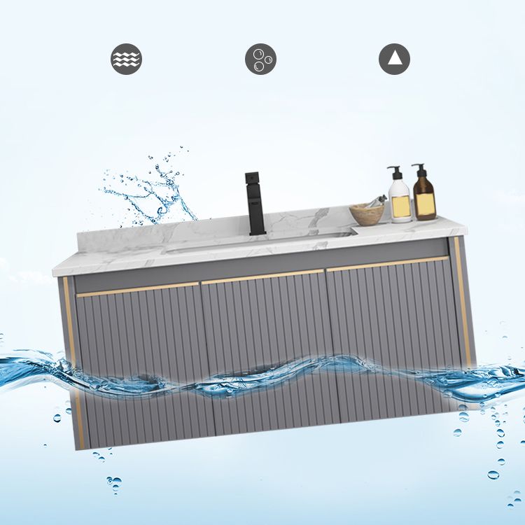 Wall Mount Bathroom Vanity Set Modern Faucet Included Bathroom Sink Vanity Clearhalo 'Bathroom Remodel & Bathroom Fixtures' 'Bathroom Vanities' 'bathroom_vanities' 'Home Improvement' 'home_improvement' 'home_improvement_bathroom_vanities' 1200x1200_3b4be72e-2d0b-4f9e-9081-b006f84789f8