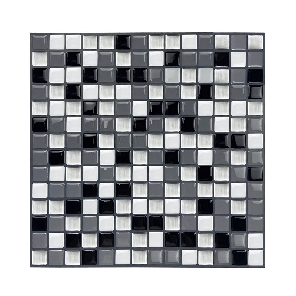 Square Peel & Stick Mosaic Tile Plastic Grid Peel & Stick Mosaic Tile Clearhalo 'Flooring 'Home Improvement' 'home_improvement' 'home_improvement_peel_stick_blacksplash' 'Peel & Stick Backsplash Tile' 'peel_stick_blacksplash' 'Walls & Ceilings' Walls and Ceiling' 1200x1200_3b4e92cc-be3a-4d1e-a6e6-56f273f9b1fd