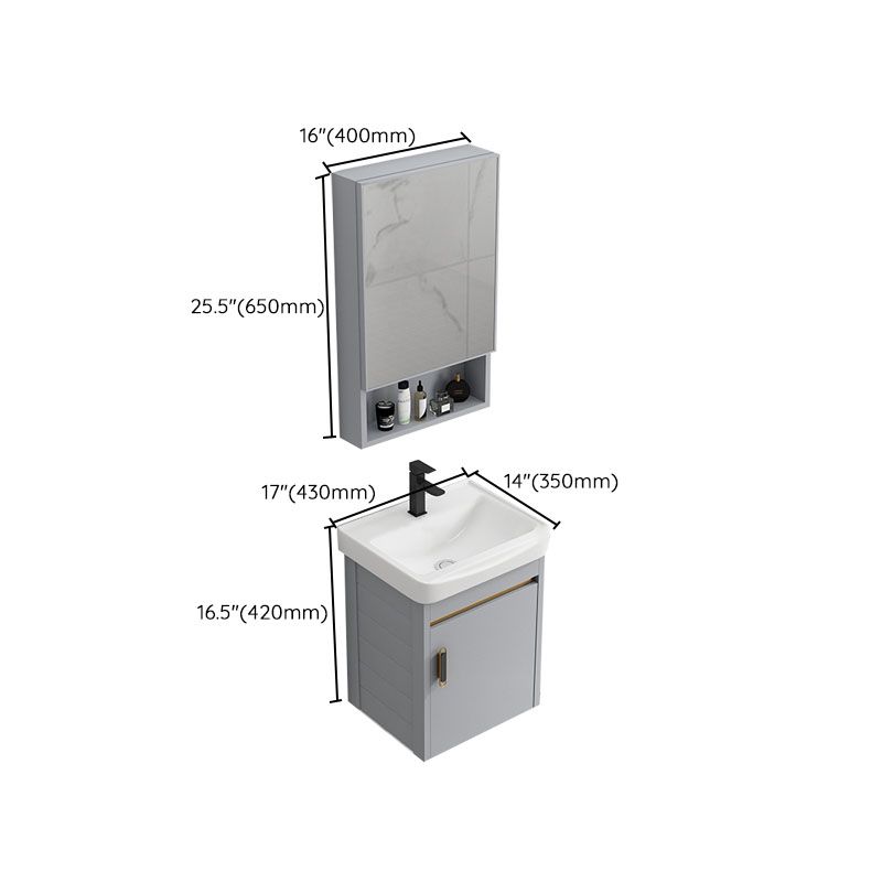 Wall Mount Sink Included Bathroom Sink Vanity with Doors Sink Clearhalo 'Bathroom Remodel & Bathroom Fixtures' 'Bathroom Vanities' 'bathroom_vanities' 'Home Improvement' 'home_improvement' 'home_improvement_bathroom_vanities' 1200x1200_3b694216-cb53-4544-8aef-1bbaf65f992f