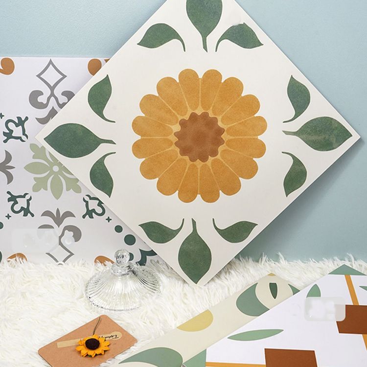 Patterned Singular Tile Ceramic Indoor Floor Tile with Square Shape Clearhalo 'Floor Tiles & Wall Tiles' 'floor_tiles_wall_tiles' 'Flooring 'Home Improvement' 'home_improvement' 'home_improvement_floor_tiles_wall_tiles' Walls and Ceiling' 1200x1200_3b8330b9-adfd-498e-8b57-47edc7bec244