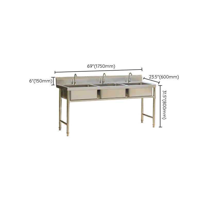 Stainless Steel Kitchen Sink Top Mounted Kitchen Sink with Faucet Clearhalo 'Home Improvement' 'home_improvement' 'home_improvement_kitchen_sinks' 'Kitchen Remodel & Kitchen Fixtures' 'Kitchen Sinks & Faucet Components' 'Kitchen Sinks' 'kitchen_sinks' 1200x1200_3b8373b6-f20f-48ec-a2ef-0881079902ec