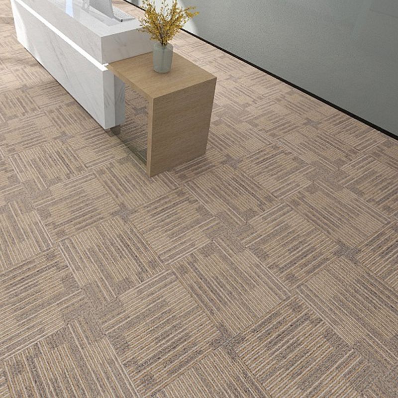 Carpet Tile Fade Resistant Non-Skid Solid Color Self-Stick Carpet Tiles Dining Room Clearhalo 'Carpet Tiles & Carpet Squares' 'carpet_tiles_carpet_squares' 'Flooring 'Home Improvement' 'home_improvement' 'home_improvement_carpet_tiles_carpet_squares' Walls and Ceiling' 1200x1200_3b86fb13-d1fd-4efd-a9d1-9d0bcb52f830