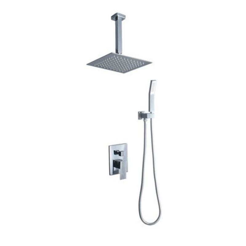 Modern Shower Head Combo Brass Temperature Control Ceiling Mounted Shower Faucet Clearhalo 'Bathroom Remodel & Bathroom Fixtures' 'Home Improvement' 'home_improvement' 'home_improvement_shower_faucets' 'Shower Faucets & Systems' 'shower_faucets' 'Showers & Bathtubs Plumbing' 'Showers & Bathtubs' 1200x1200_3b8e4248-6087-46b1-994e-558a45229fb1