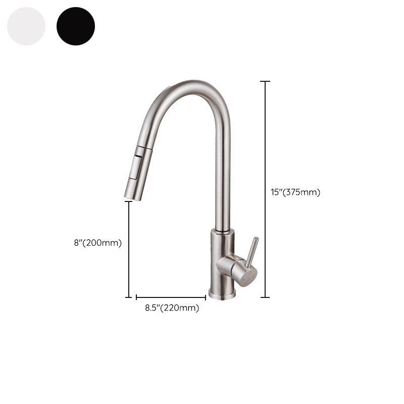 1-Handle Faucet Touch Stainless Steel with Water Dispenser Standard Kitchen Faucet Clearhalo 'Home Improvement' 'home_improvement' 'home_improvement_kitchen_faucets' 'Kitchen Faucets' 'Kitchen Remodel & Kitchen Fixtures' 'Kitchen Sinks & Faucet Components' 'kitchen_faucets' 1200x1200_3bca51e3-b066-4cb1-a70f-d36a9fa2a119