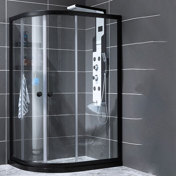 Contemporary Round Shower Stall Clear Tempered Framed Shower Stall Clearhalo 'Bathroom Remodel & Bathroom Fixtures' 'Home Improvement' 'home_improvement' 'home_improvement_shower_stalls_enclosures' 'Shower Stalls & Enclosures' 'shower_stalls_enclosures' 'Showers & Bathtubs' 1200x1200_3bdf8183-6e41-4e77-9f08-281c38b67d5e