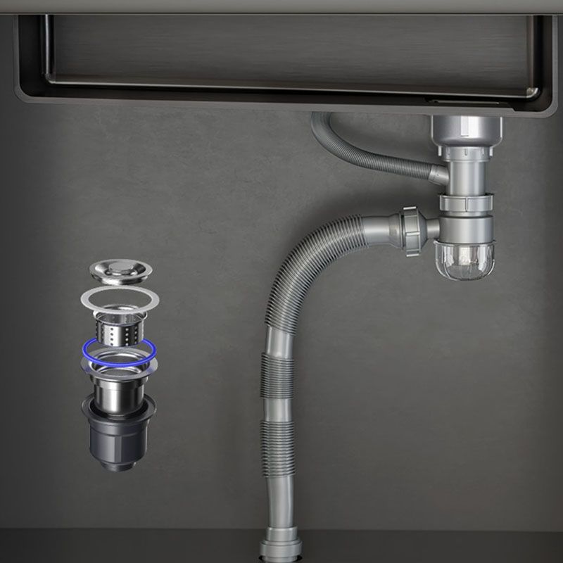 Stainless Steel Kitchen Sink Undermount 1-Bowl Kitchen Sink with Cutting-Board Clearhalo 'Home Improvement' 'home_improvement' 'home_improvement_kitchen_sinks' 'Kitchen Remodel & Kitchen Fixtures' 'Kitchen Sinks & Faucet Components' 'Kitchen Sinks' 'kitchen_sinks' 1200x1200_3be798f8-7f1a-4963-930a-e2beb494366b