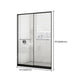 Black Frame Double Sliding Shower Bath Door Transparent Shower Door Clearhalo 'Bathroom Remodel & Bathroom Fixtures' 'Home Improvement' 'home_improvement' 'home_improvement_shower_tub_doors' 'Shower and Tub Doors' 'shower_tub_doors' 'Showers & Bathtubs' 1200x1200_3c013596-2239-4d8d-a7bc-7714e7c3d64f