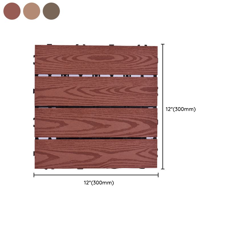11 Pack 12" X 12" Square Deck/Patio Flooring Tiles Snap Fit for Outdoor Patio Tiles Clearhalo 'Home Improvement' 'home_improvement' 'home_improvement_outdoor_deck_tiles_planks' 'Outdoor Deck Tiles & Planks' 'Outdoor Flooring & Tile' 'Outdoor Remodel' 'outdoor_deck_tiles_planks' 1200x1200_3c0b30f3-5eb5-4076-94c8-2e517aef5db7