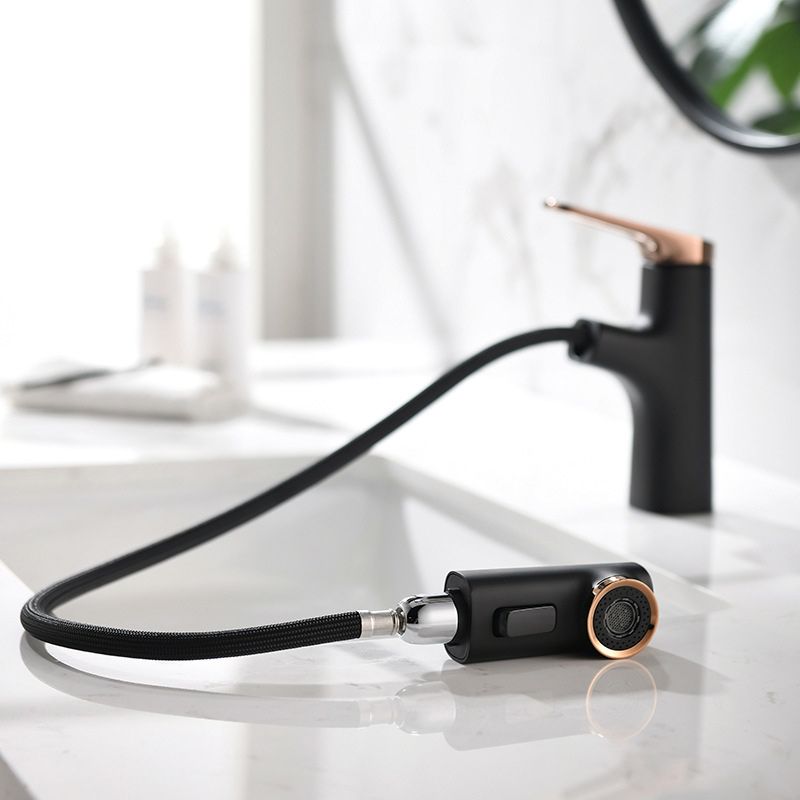 Contemporary Copper Vessel Faucet Lever Handles Retractable Low Arc Vessel Faucet Clearhalo 'Bathroom Remodel & Bathroom Fixtures' 'Bathroom Sink Faucets' 'Bathroom Sinks & Faucet Components' 'bathroom_sink_faucets' 'Home Improvement' 'home_improvement' 'home_improvement_bathroom_sink_faucets' 1200x1200_3c0da8f2-c4a8-4cca-ae53-df00e4ee2653