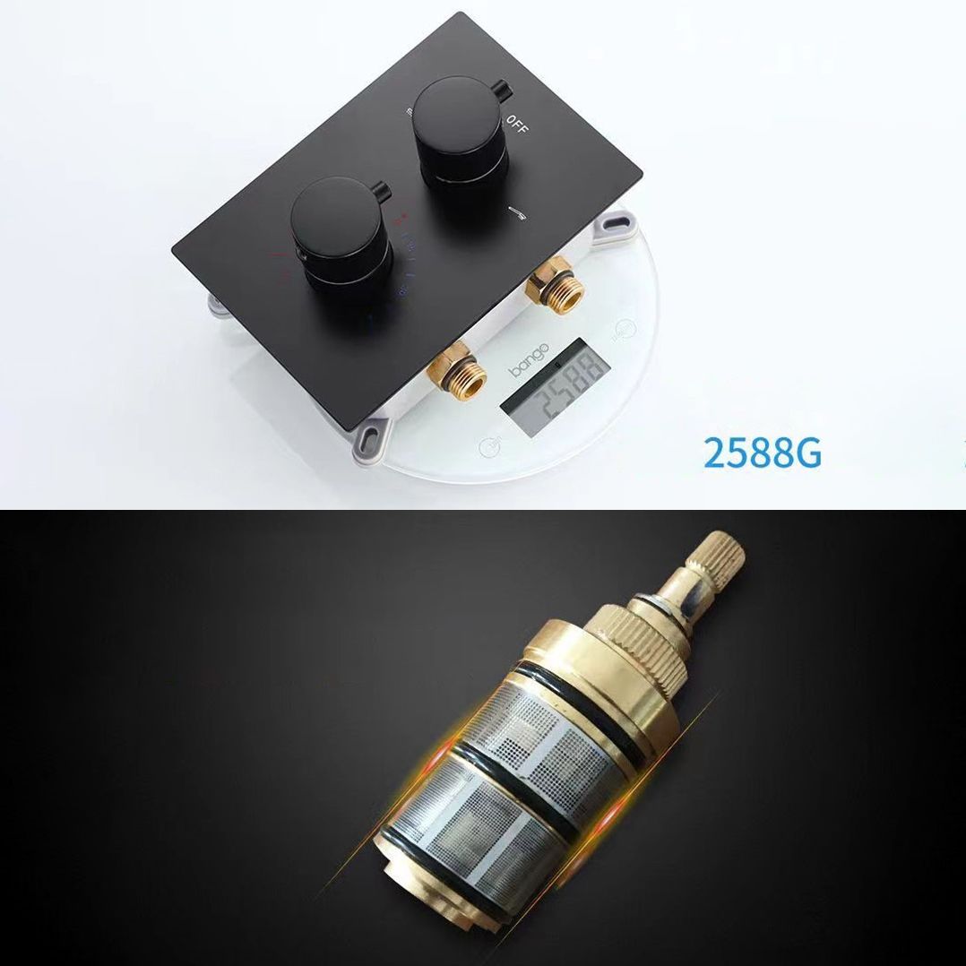 Shower System Wall Mounted Massage Jet Adjustable Spray Pattern Shower Trim Clearhalo 'Bathroom Remodel & Bathroom Fixtures' 'Home Improvement' 'home_improvement' 'home_improvement_shower_faucets' 'Shower Faucets & Systems' 'shower_faucets' 'Showers & Bathtubs Plumbing' 'Showers & Bathtubs' 1200x1200_3c13dade-d802-43fa-bcb4-f60aa1fc438f