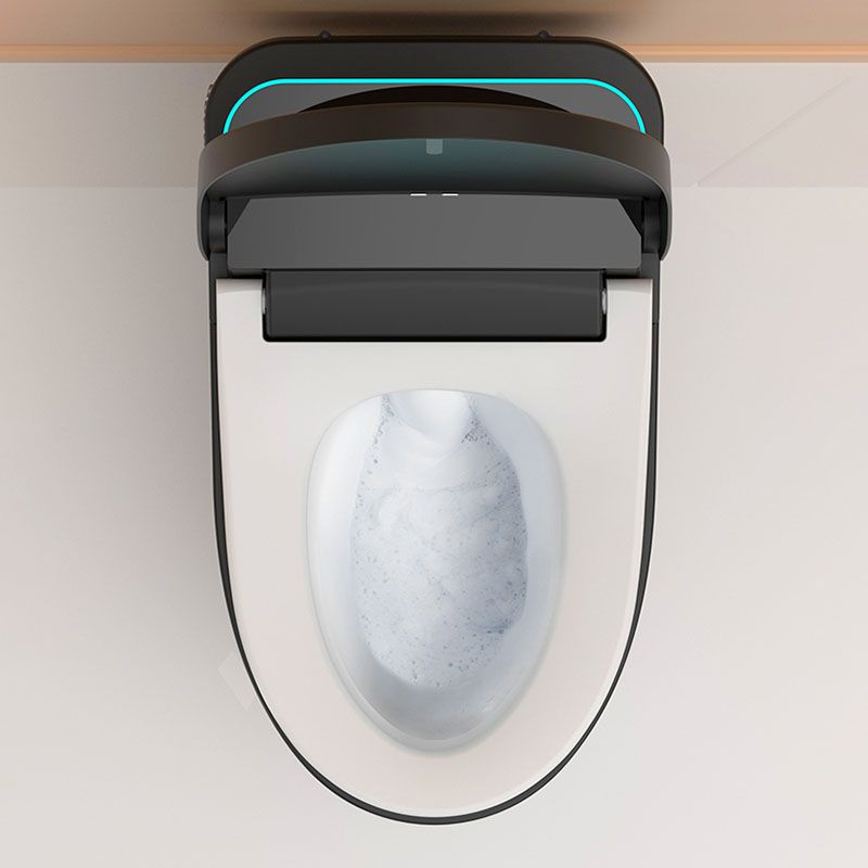 19.68" H Electronic Elongated Toilet Floor Standing Bidet in Black Clearhalo 'Bathroom Remodel & Bathroom Fixtures' 'Bidets' 'Home Improvement' 'home_improvement' 'home_improvement_bidets' 'Toilets & Bidets' 1200x1200_3c15c9cf-9b48-4c62-b4ab-e336dba26a44