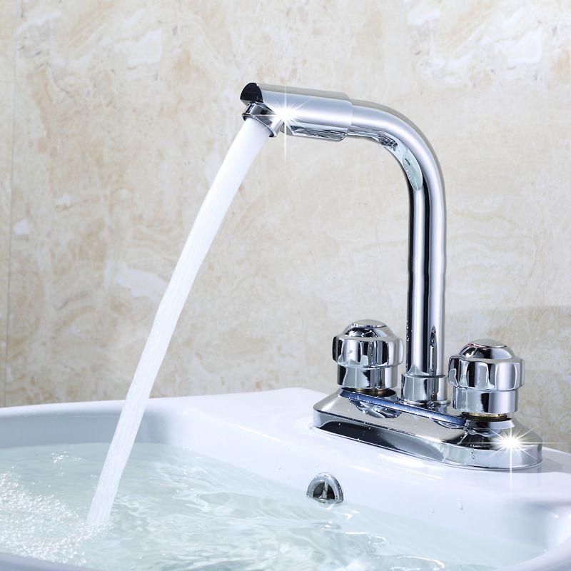 2-Handle Brushed Nickel Widespread Faucet 2 Hole Centerset Bathroom Sink Faucet with Brass Clearhalo 'Bathroom Remodel & Bathroom Fixtures' 'Bathroom Sink Faucets' 'Bathroom Sinks & Faucet Components' 'bathroom_sink_faucets' 'Home Improvement' 'home_improvement' 'home_improvement_bathroom_sink_faucets' 1200x1200_3c376862-ae9b-4885-a069-95100ac9fcd9