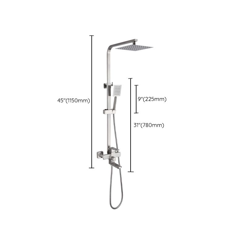 Modern Shower System Stainless Steel Temperature Control Wall Mounted Shower Set Clearhalo 'Bathroom Remodel & Bathroom Fixtures' 'Home Improvement' 'home_improvement' 'home_improvement_shower_faucets' 'Shower Faucets & Systems' 'shower_faucets' 'Showers & Bathtubs Plumbing' 'Showers & Bathtubs' 1200x1200_3c54bd14-3e39-4129-9563-2200de6b5f97