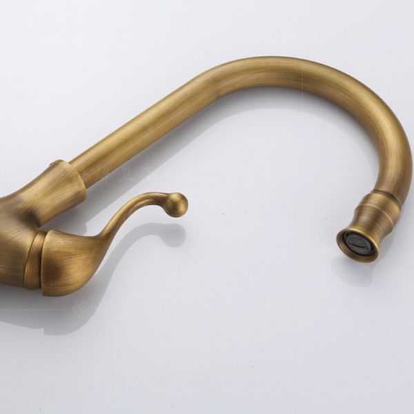 Traditional Kitchen Faucet Brass High Arc Gold Standard Kitchen Faucets with Single Handle Clearhalo 'Home Improvement' 'home_improvement' 'home_improvement_kitchen_faucets' 'Kitchen Faucets' 'Kitchen Remodel & Kitchen Fixtures' 'Kitchen Sinks & Faucet Components' 'kitchen_faucets' 1200x1200_3c56a8a0-c41a-4819-919e-a52542c5919a
