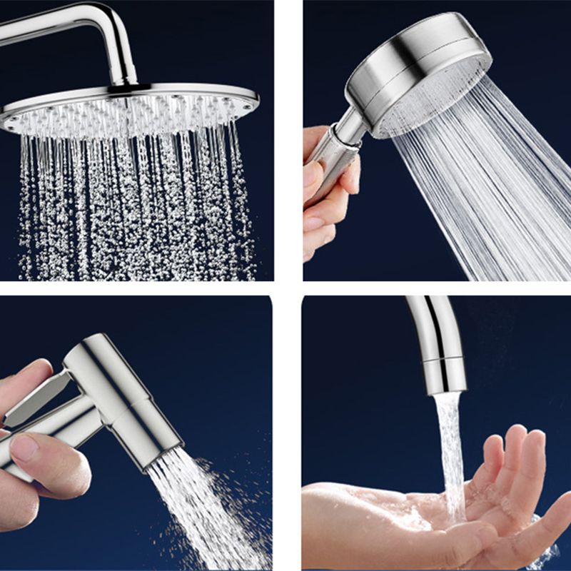 Modern Shower System Handle Lever Wall Mounted Copper Shower System Clearhalo 'Bathroom Remodel & Bathroom Fixtures' 'Home Improvement' 'home_improvement' 'home_improvement_shower_faucets' 'Shower Faucets & Systems' 'shower_faucets' 'Showers & Bathtubs Plumbing' 'Showers & Bathtubs' 1200x1200_3c5955a0-90dd-4d5d-98cd-b61ef40efaa4