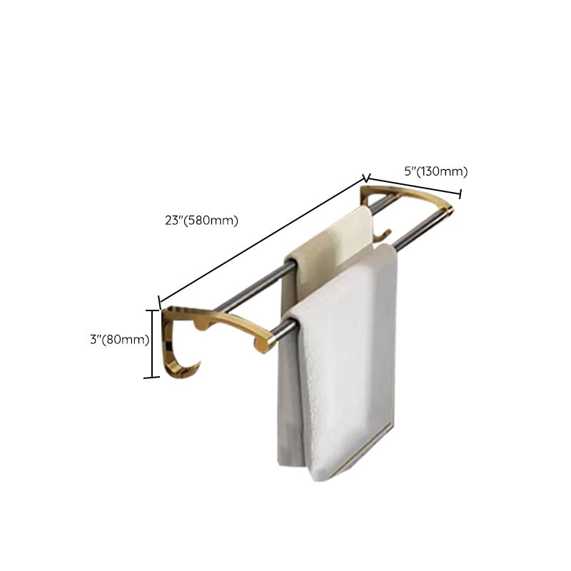 Contemporary Stainless Bathroom Accessory As Individual Or As a Set in Black and Gold Clearhalo 'Bathroom Hardware Sets' 'Bathroom Hardware' 'Bathroom Remodel & Bathroom Fixtures' 'bathroom_hardware_sets' 'Home Improvement' 'home_improvement' 'home_improvement_bathroom_hardware_sets' 1200x1200_3c5e93f6-2949-4f6b-a600-3f63289bcd4f