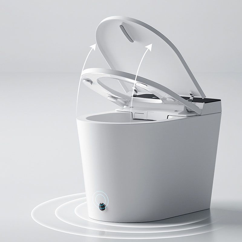 Contemporary 17.5" H Electronic Toilet Elongated Floor Standing Bidet Clearhalo 'Bathroom Remodel & Bathroom Fixtures' 'Bidets' 'Home Improvement' 'home_improvement' 'home_improvement_bidets' 'Toilets & Bidets' 1200x1200_3c625aa1-d92a-40ce-bb36-cbccb859749a