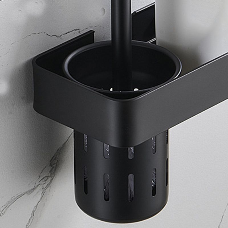 7-Piece Bathroom Hardware Set Matte Black/Gray with Bath Shelf/Towel Bar/Robe Hooks Clearhalo 'Bathroom Hardware Sets' 'Bathroom Hardware' 'Bathroom Remodel & Bathroom Fixtures' 'bathroom_hardware_sets' 'Home Improvement' 'home_improvement' 'home_improvement_bathroom_hardware_sets' 1200x1200_3c8b7206-67d7-41ca-9fce-1b3dc1adf6ad