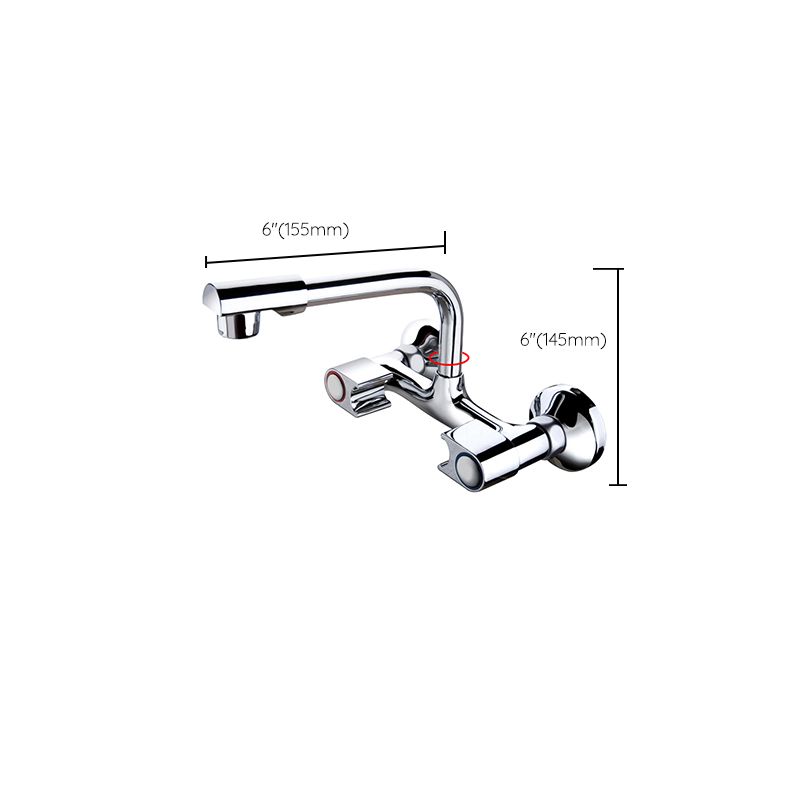 Modern Metal One Handle Wall-mounted Filler Low Profile Filler Clearhalo 'Home Improvement' 'home_improvement' 'home_improvement_kitchen_faucets' 'Kitchen Faucets' 'Kitchen Remodel & Kitchen Fixtures' 'Kitchen Sinks & Faucet Components' 'kitchen_faucets' 1200x1200_3c950f8e-bb16-47c6-b0a2-6e4fa7ea722a