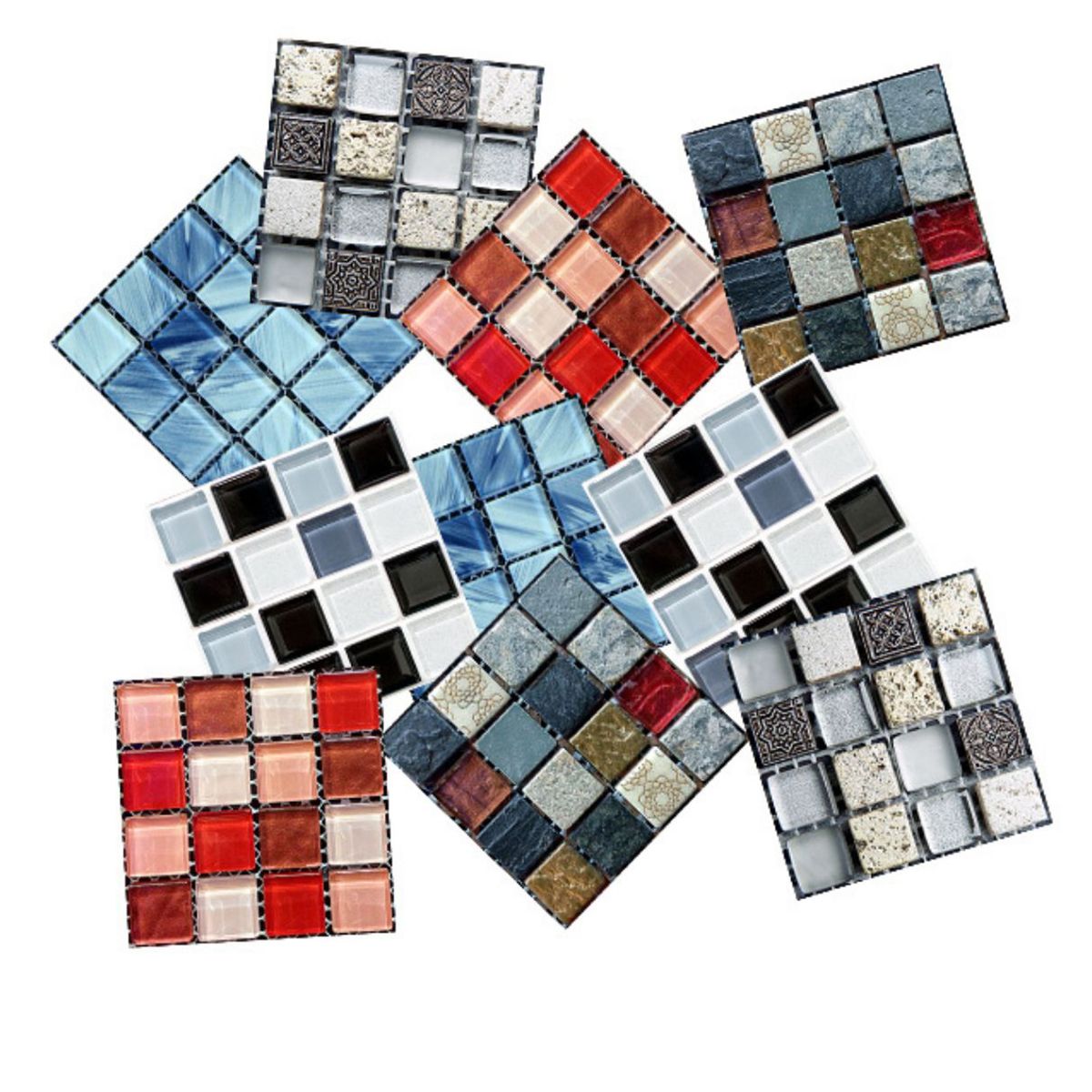 Pattern Color Stone Peel and Paste Mosaic Tile Peel and Paste Tile Set of 20 Clearhalo 'Flooring 'Home Improvement' 'home_improvement' 'home_improvement_peel_stick_blacksplash' 'Peel & Stick Backsplash Tile' 'peel_stick_blacksplash' 'Walls & Ceilings' Walls and Ceiling' 1200x1200_3c9a1384-58a5-4d94-95b8-280e70fd829f