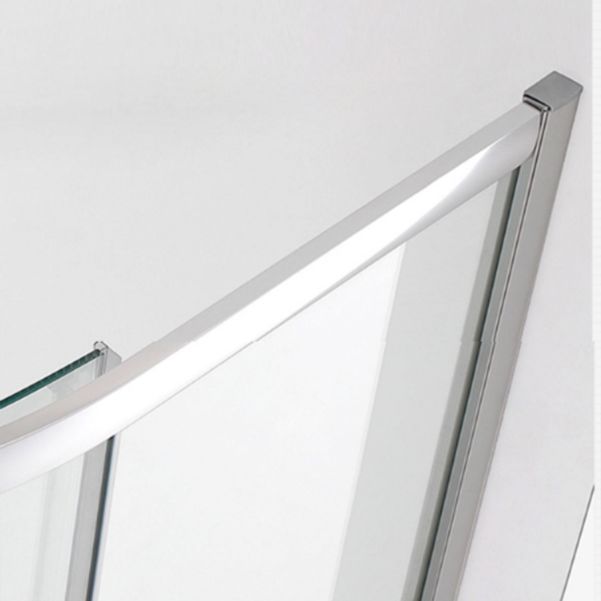 Semi Frameless Shower Door Tempered Double Sliding Shower Bath Door Clearhalo 'Bathroom Remodel & Bathroom Fixtures' 'Home Improvement' 'home_improvement' 'home_improvement_shower_tub_doors' 'Shower and Tub Doors' 'shower_tub_doors' 'Showers & Bathtubs' 1200x1200_3ca01b01-dd79-4687-8c8d-45012977a113