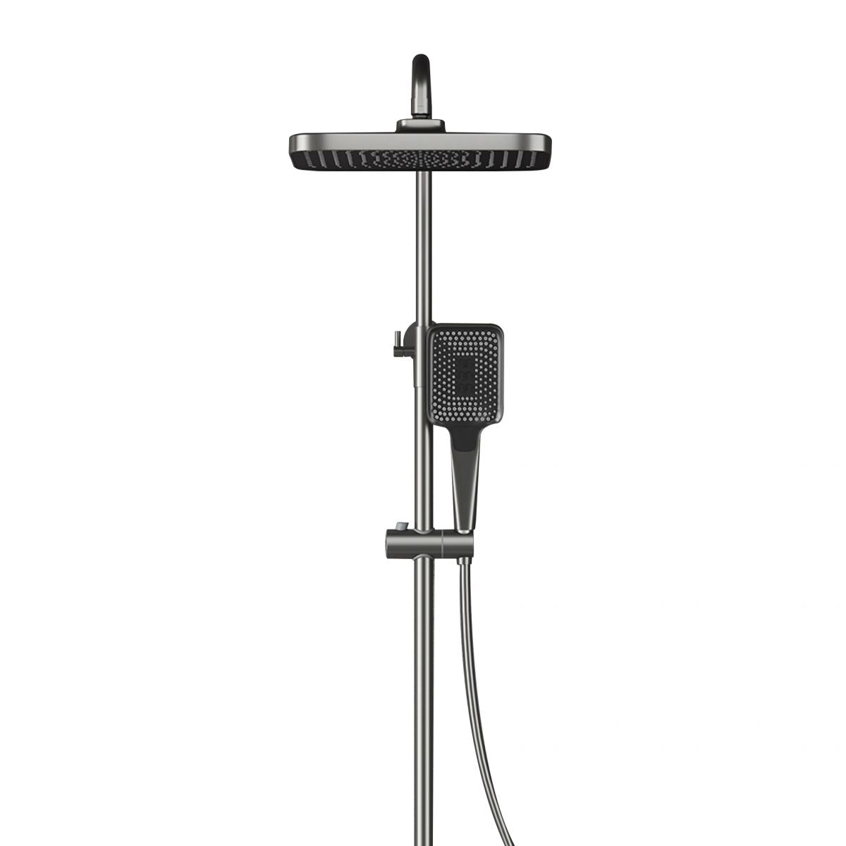 Modern Brass Shower Faucet Valve Included Wall Mounted Shower Combo Clearhalo 'Bathroom Remodel & Bathroom Fixtures' 'Home Improvement' 'home_improvement' 'home_improvement_shower_faucets' 'Shower Faucets & Systems' 'shower_faucets' 'Showers & Bathtubs Plumbing' 'Showers & Bathtubs' 1200x1200_3ca03f41-c2b9-4d43-9dca-a4d0ed6196bc