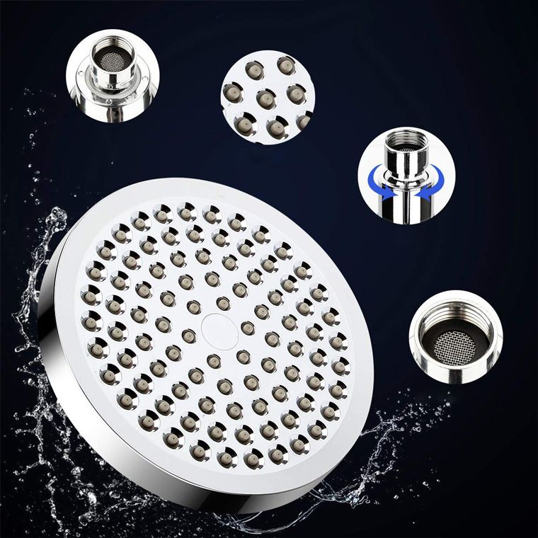 Modern Dual Shower Head Square High Arch Shower Head Combo in Silver Clearhalo 'Bathroom Remodel & Bathroom Fixtures' 'Home Improvement' 'home_improvement' 'home_improvement_shower_heads' 'Shower Heads' 'shower_heads' 'Showers & Bathtubs Plumbing' 'Showers & Bathtubs' 1200x1200_3cbe8df4-591c-4bc2-9ca4-fb6c8c06a1ce