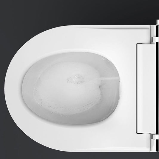 Elongated Wall Hung Toilet Set in White Smart Bidet With Warm Air Dryer Clearhalo 'Bathroom Remodel & Bathroom Fixtures' 'Bidets' 'Home Improvement' 'home_improvement' 'home_improvement_bidets' 'Toilets & Bidets' 1200x1200_3cc5b38c-ad38-4b48-91f4-8220663ee208