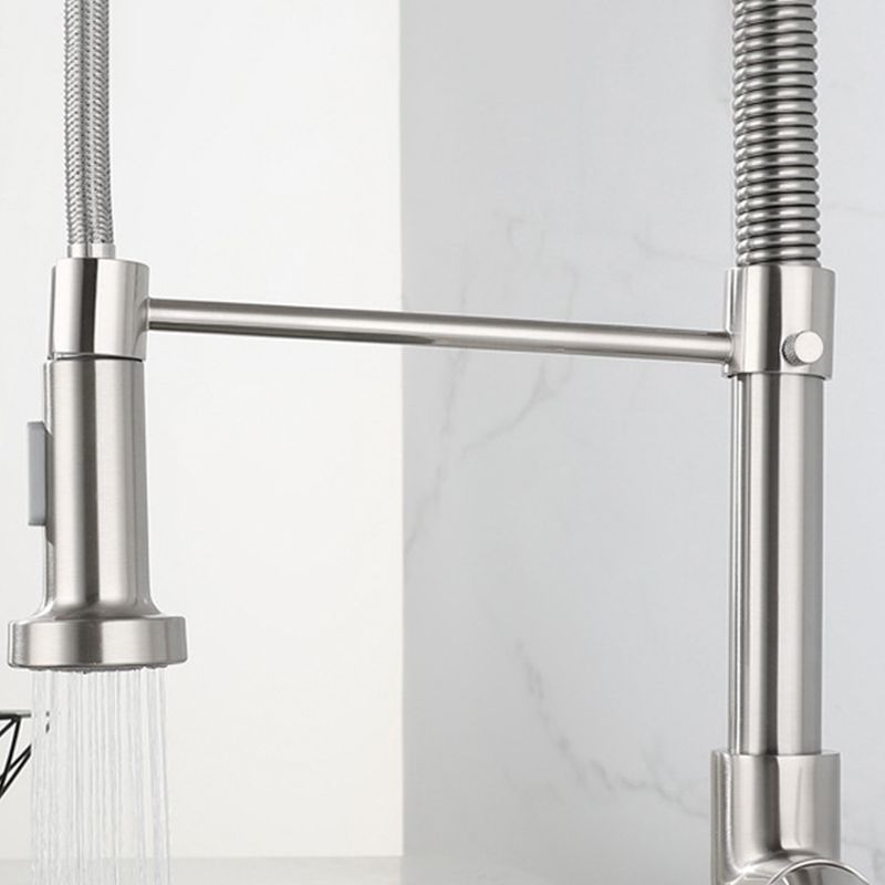 Modern Farmhouse Kitchen Faucet Pull down Single Handle 304 Stainless Steel Faucet Clearhalo 'Home Improvement' 'home_improvement' 'home_improvement_kitchen_faucets' 'Kitchen Faucets' 'Kitchen Remodel & Kitchen Fixtures' 'Kitchen Sinks & Faucet Components' 'kitchen_faucets' 1200x1200_3ce678d6-1f21-4240-ae5d-cadd5eb4bc88