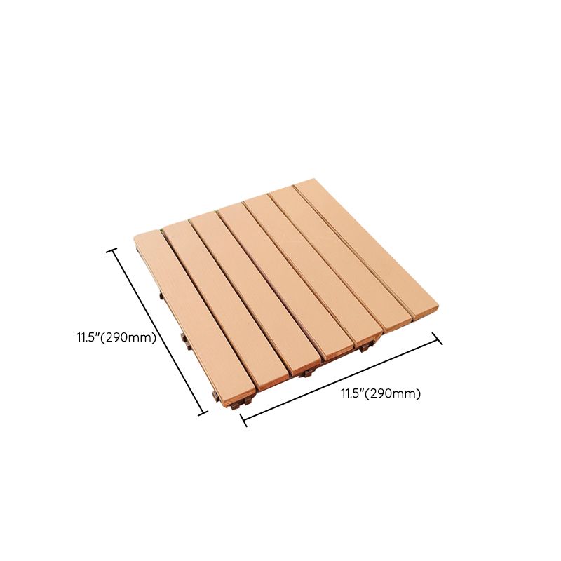 Yellow 6-Slat Square Wood Flooring Tiles Snap Fit Installation Floor Board Tiles Clearhalo 'Home Improvement' 'home_improvement' 'home_improvement_outdoor_deck_tiles_planks' 'Outdoor Deck Tiles & Planks' 'Outdoor Flooring & Tile' 'Outdoor Remodel' 'outdoor_deck_tiles_planks' 1200x1200_3cebdbd9-c8fb-4198-9401-9447594647fc