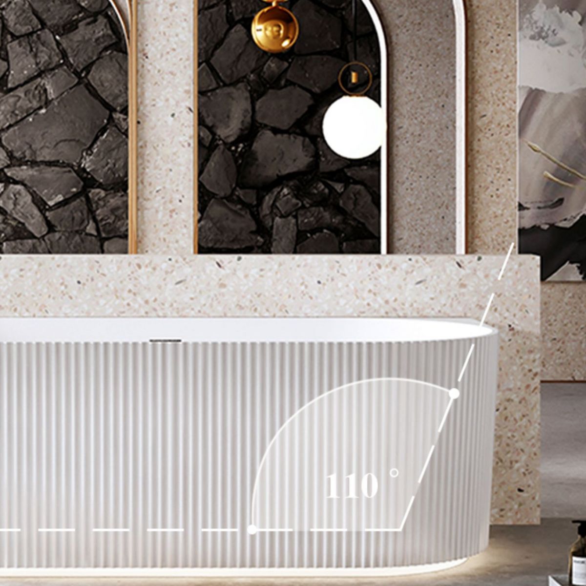 Back to Wall Soaking Bathtub Modern Acrylic Antique Finish Bath Tub Clearhalo 'Bathroom Remodel & Bathroom Fixtures' 'Bathtubs' 'Home Improvement' 'home_improvement' 'home_improvement_bathtubs' 'Showers & Bathtubs' 1200x1200_3cf1f225-a399-482f-ab9d-c0889e779e8e