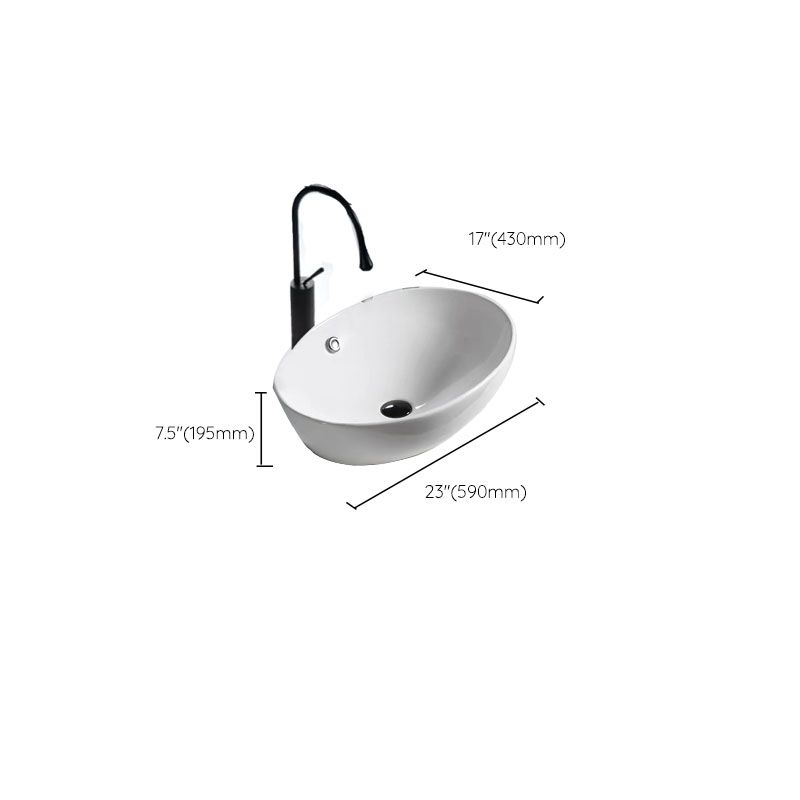 Bathroom Ceramic Sink Round Rod Handle Anti-spill Modern Faucet Sink Clearhalo 'Bathroom Remodel & Bathroom Fixtures' 'Bathroom Sinks & Faucet Components' 'Bathroom Sinks' 'bathroom_sink' 'Home Improvement' 'home_improvement' 'home_improvement_bathroom_sink' 1200x1200_3cfb97ca-cbf0-45b5-ae4d-09483707d841