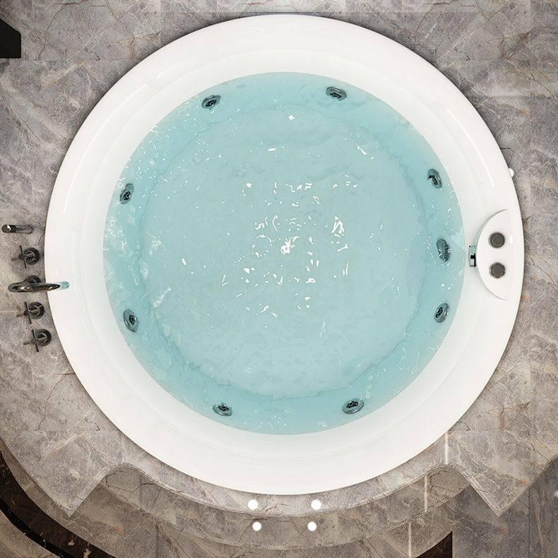 Modern Acrylic Drop-in Bathtub Oval Bath Tub for Home in White Clearhalo 'Bathroom Remodel & Bathroom Fixtures' 'Bathtubs' 'Home Improvement' 'home_improvement' 'home_improvement_bathtubs' 'Showers & Bathtubs' 1200x1200_3cffc08b-0607-4336-855b-9c4e24531e27