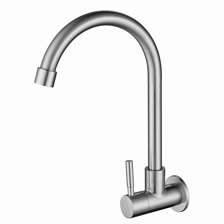 Modern 1-Handle Faucets Stainless Steel with Water Dispenser Standard Kitchen Faucets Clearhalo 'Home Improvement' 'home_improvement' 'home_improvement_kitchen_faucets' 'Kitchen Faucets' 'Kitchen Remodel & Kitchen Fixtures' 'Kitchen Sinks & Faucet Components' 'kitchen_faucets' 1200x1200_3d156d6b-1e83-4ca1-8f40-bc2587aa0797