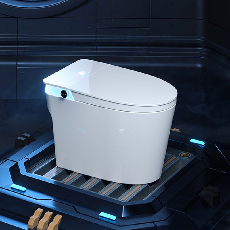 Contemporary White Elongated Heated Seat Warm Air Dryer Floor Mount Bidet Clearhalo 'Bathroom Remodel & Bathroom Fixtures' 'Bidets' 'Home Improvement' 'home_improvement' 'home_improvement_bidets' 'Toilets & Bidets' 1200x1200_3d1ab3c1-e5f6-495e-98f3-6ffc0b52e5a9