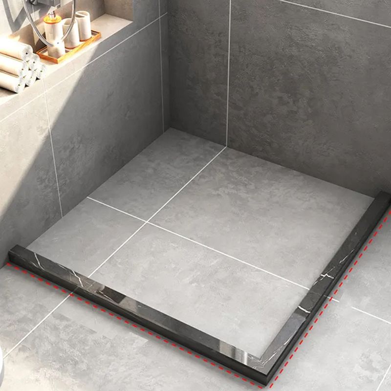 Shower Enclosure Black Hinged Corner Square Clear Shower Stall Clearhalo 'Bathroom Remodel & Bathroom Fixtures' 'Home Improvement' 'home_improvement' 'home_improvement_shower_stalls_enclosures' 'Shower Stalls & Enclosures' 'shower_stalls_enclosures' 'Showers & Bathtubs' 1200x1200_3d1c7aba-562a-4d99-9b39-68afa92c24b0