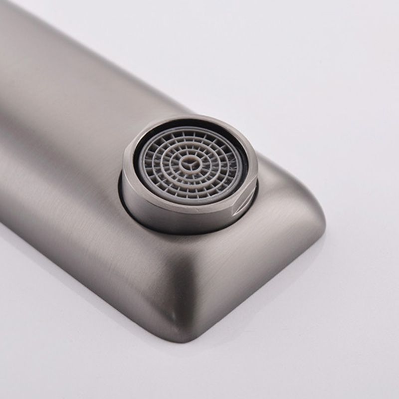 Contemporary Style Faucets Wall Mounted Bathroom Faucet with Lever Handles Clearhalo 'Bathroom Remodel & Bathroom Fixtures' 'Bathroom Sink Faucets' 'Bathroom Sinks & Faucet Components' 'bathroom_sink_faucets' 'Home Improvement' 'home_improvement' 'home_improvement_bathroom_sink_faucets' 1200x1200_3d22ecd5-1988-4b79-9812-1613e8e735ec