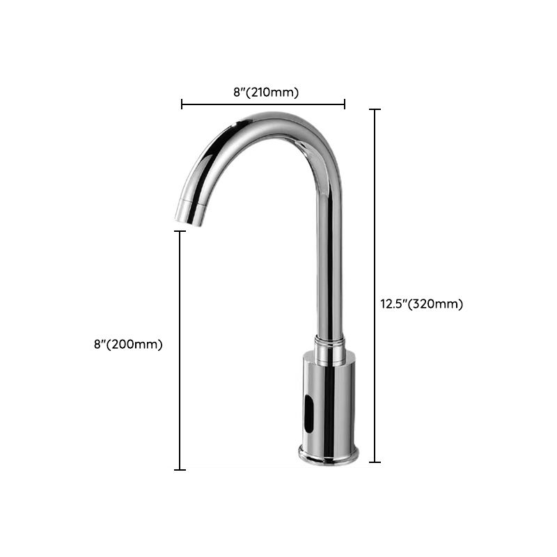 Modern Style Kitchen Faucet Gooseneck Touchless Kitchen Faucet Clearhalo 'Home Improvement' 'home_improvement' 'home_improvement_kitchen_faucets' 'Kitchen Faucets' 'Kitchen Remodel & Kitchen Fixtures' 'Kitchen Sinks & Faucet Components' 'kitchen_faucets' 1200x1200_3d242644-388c-4ef8-b465-60aef1998e67