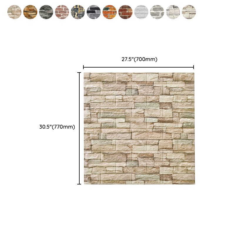 Industrial Wall Plank 3D Brick Bathroom Wall Panels Set of 5 Clearhalo 'Flooring 'Home Improvement' 'home_improvement' 'home_improvement_wall_paneling' 'Wall Paneling' 'wall_paneling' 'Walls & Ceilings' Walls and Ceiling' 1200x1200_3d3996f4-7f7d-4dcb-9418-be358494952b