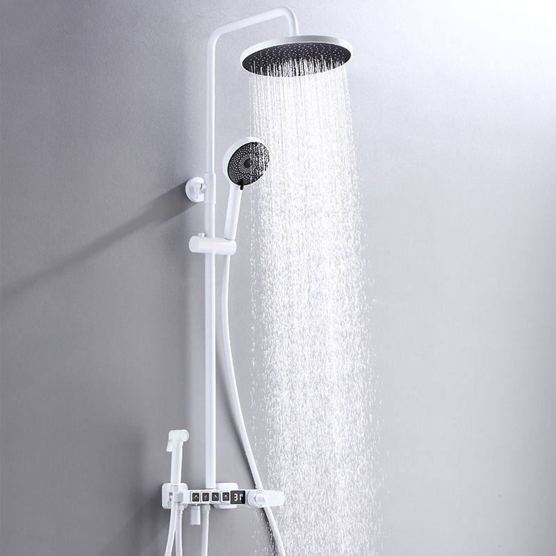 Modern Shower System Brass Handheld Shower Head Wall Mounted Shower Combo Clearhalo 'Bathroom Remodel & Bathroom Fixtures' 'Home Improvement' 'home_improvement' 'home_improvement_shower_faucets' 'Shower Faucets & Systems' 'shower_faucets' 'Showers & Bathtubs Plumbing' 'Showers & Bathtubs' 1200x1200_3d3da48e-9aec-4285-b99d-cc723567b0f7