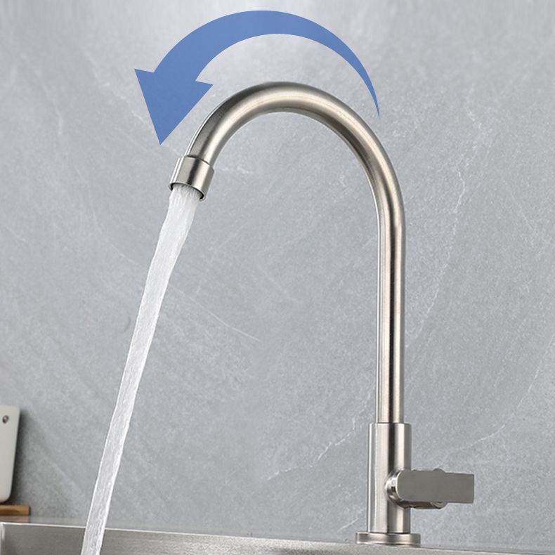 Contemporary Single Handle Kitchen Faucet Pull down 1-Hold Bar Faucet Clearhalo 'Home Improvement' 'home_improvement' 'home_improvement_kitchen_faucets' 'Kitchen Faucets' 'Kitchen Remodel & Kitchen Fixtures' 'Kitchen Sinks & Faucet Components' 'kitchen_faucets' 1200x1200_3d59f39b-d4a6-4f01-b15c-32f458991bd9