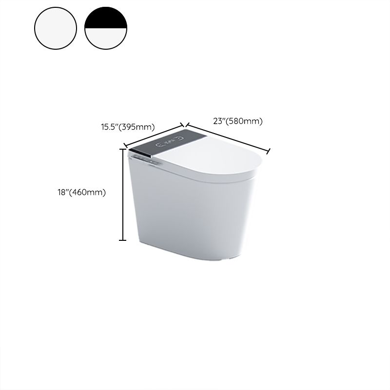 Contemporary Smart Toilet White Foot Sensor Elongated Dryer Wall Mounted Bidet Clearhalo 'Bathroom Remodel & Bathroom Fixtures' 'Bidets' 'Home Improvement' 'home_improvement' 'home_improvement_bidets' 'Toilets & Bidets' 1200x1200_3d5b351d-0472-41b4-891b-c11d759af43b
