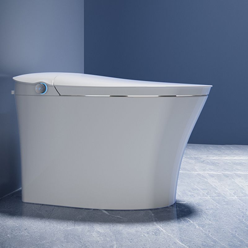 Ceramic Elongated Floor Standing Bidet in White with Heated Seat Clearhalo 'Bathroom Remodel & Bathroom Fixtures' 'Bidets' 'Home Improvement' 'home_improvement' 'home_improvement_bidets' 'Toilets & Bidets' 1200x1200_3d5d61fb-8bd0-48a0-ae72-bc5112f78873