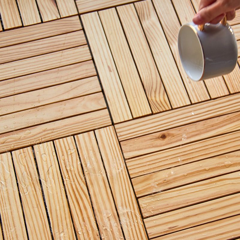 7-Slat Square Wood Patio Tiles Interlocking Installation Outdoor Patio Tiles Clearhalo 'Home Improvement' 'home_improvement' 'home_improvement_outdoor_deck_tiles_planks' 'Outdoor Deck Tiles & Planks' 'Outdoor Flooring & Tile' 'Outdoor Remodel' 'outdoor_deck_tiles_planks' 1200x1200_3d6a5c44-6bfe-4035-9b2c-61a02bde04a3
