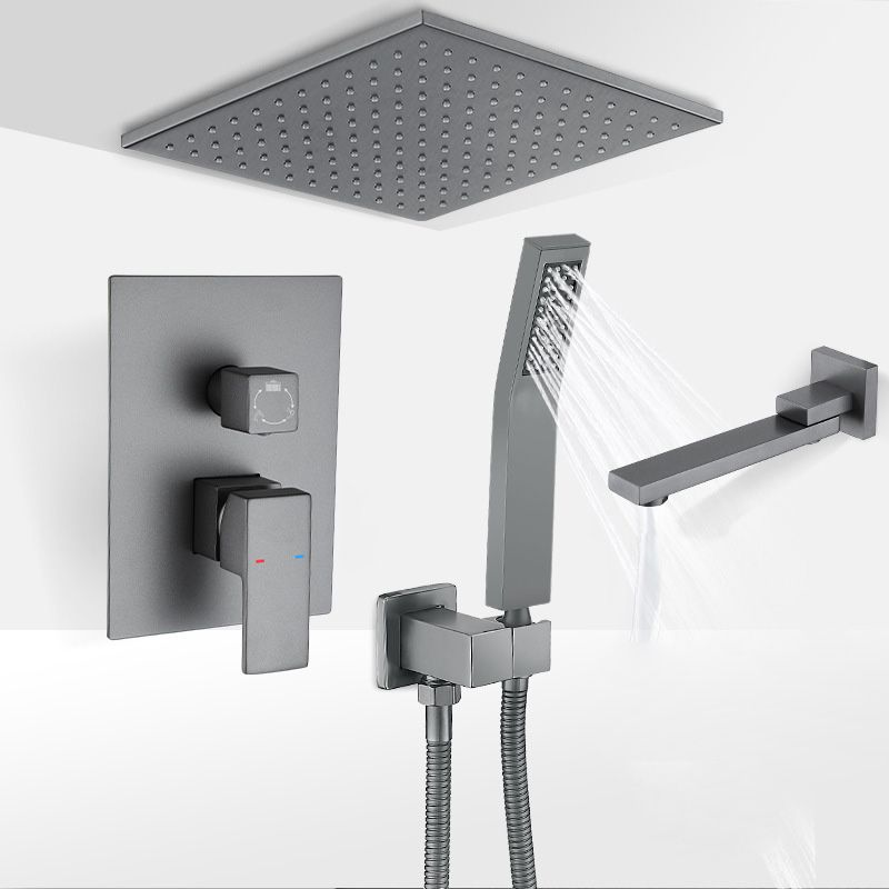 Modern Shower System Brass Temperature Control Ceiling Mounted Shower Head Combo Clearhalo 'Bathroom Remodel & Bathroom Fixtures' 'Home Improvement' 'home_improvement' 'home_improvement_shower_faucets' 'Shower Faucets & Systems' 'shower_faucets' 'Showers & Bathtubs Plumbing' 'Showers & Bathtubs' 1200x1200_3d7942b4-63d9-4fcc-8898-18de6a1d7e9b