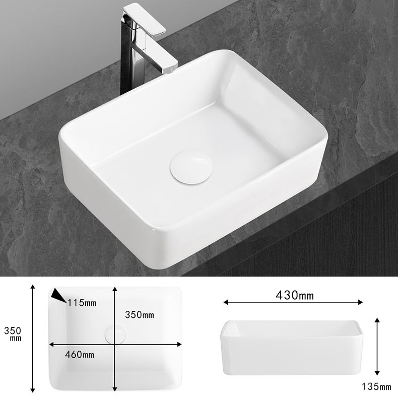 Modern Vessel Bathroom Sink Round Porcelain with Overflow Vessel Lavatory Sink Clearhalo 'Bathroom Remodel & Bathroom Fixtures' 'Bathroom Sinks & Faucet Components' 'Bathroom Sinks' 'bathroom_sink' 'Home Improvement' 'home_improvement' 'home_improvement_bathroom_sink' 1200x1200_3db383f3-9540-40df-8ab9-eb08c79bfed0