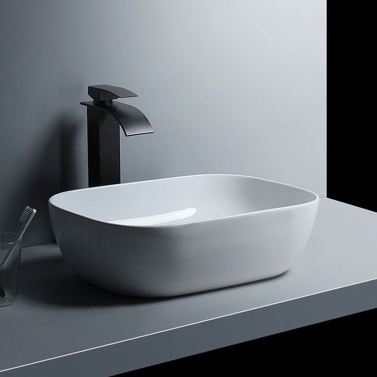 Traditional Vessel Bathroom Sink Porcelain with Faucet Basin Sink Clearhalo 'Bathroom Remodel & Bathroom Fixtures' 'Bathroom Sinks & Faucet Components' 'Bathroom Sinks' 'bathroom_sink' 'Home Improvement' 'home_improvement' 'home_improvement_bathroom_sink' 1200x1200_3dba9112-ec80-41f5-ac66-d006b57862e7