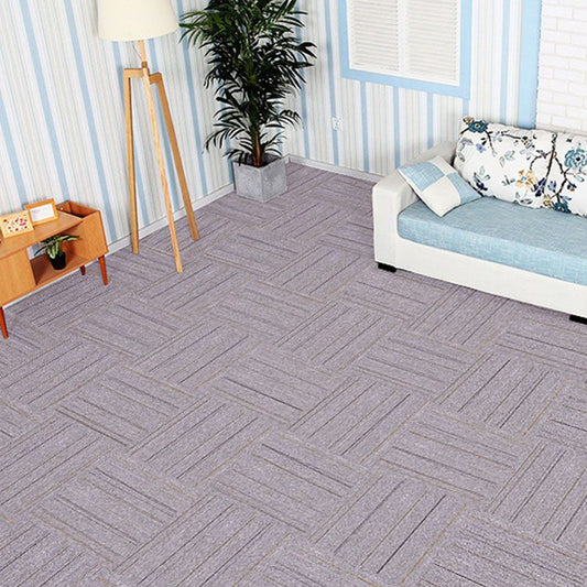 Carpet Tile Fade Resistant Non-Skid Solid Color Loose Lay Carpet Tiles Dining Room Clearhalo 'Carpet Tiles & Carpet Squares' 'carpet_tiles_carpet_squares' 'Flooring 'Home Improvement' 'home_improvement' 'home_improvement_carpet_tiles_carpet_squares' Walls and Ceiling' 1200x1200_3dbe1a68-6aa6-424c-8eb3-90d6c18e0b64