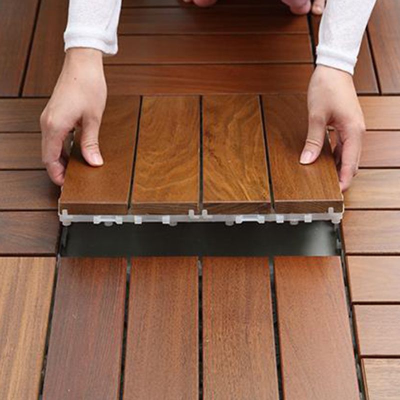 Modern Floor Bullnose Click-Locking Wood Tile Set for Patio Garden Clearhalo 'Flooring 'Hardwood Flooring' 'hardwood_flooring' 'Home Improvement' 'home_improvement' 'home_improvement_hardwood_flooring' Walls and Ceiling' 1200x1200_3dd996dd-93aa-48fc-9c7d-7aafa194b529
